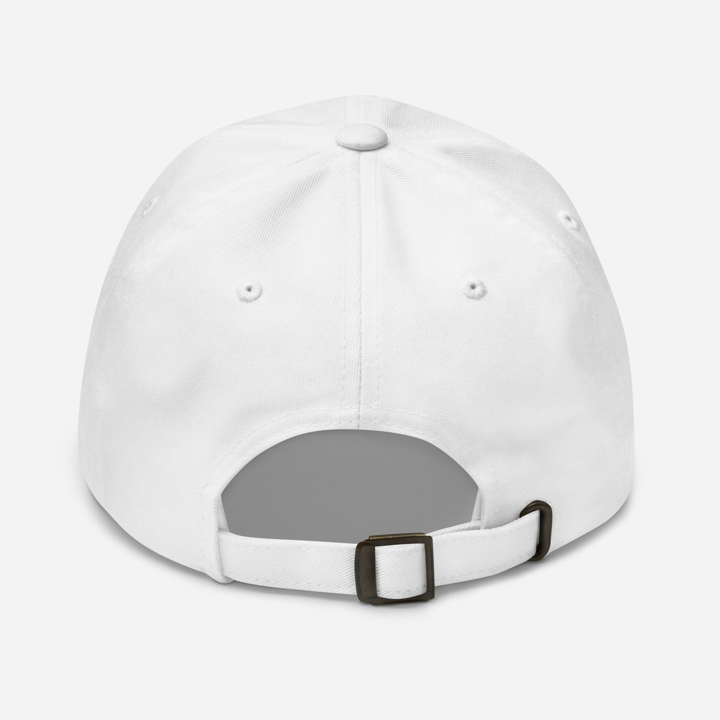 Back Side High-Quality White Embroidered Mexico Flag on Dad Hat