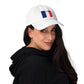 French Flag Embroidered Dad Hat for Men & Women