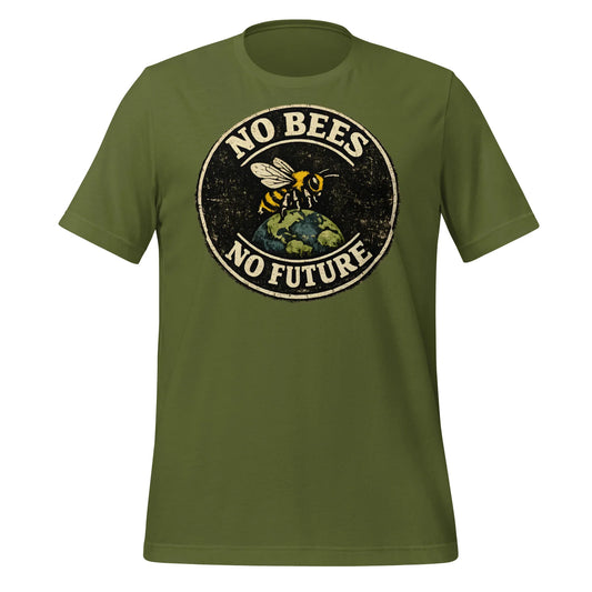 climate change protest shirt with bee graphic desig