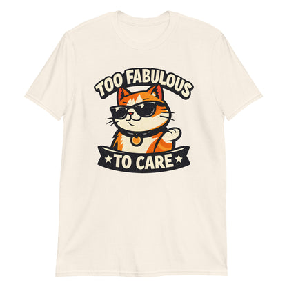 confident cat graphic tee funny animal design