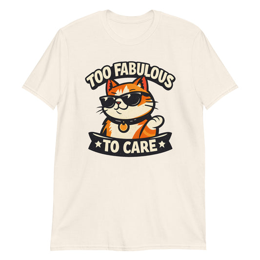 confident cat graphic tee funny animal design