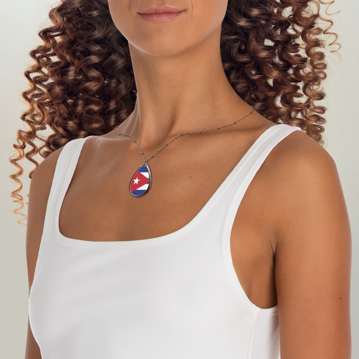 Cuba Flag Necklace