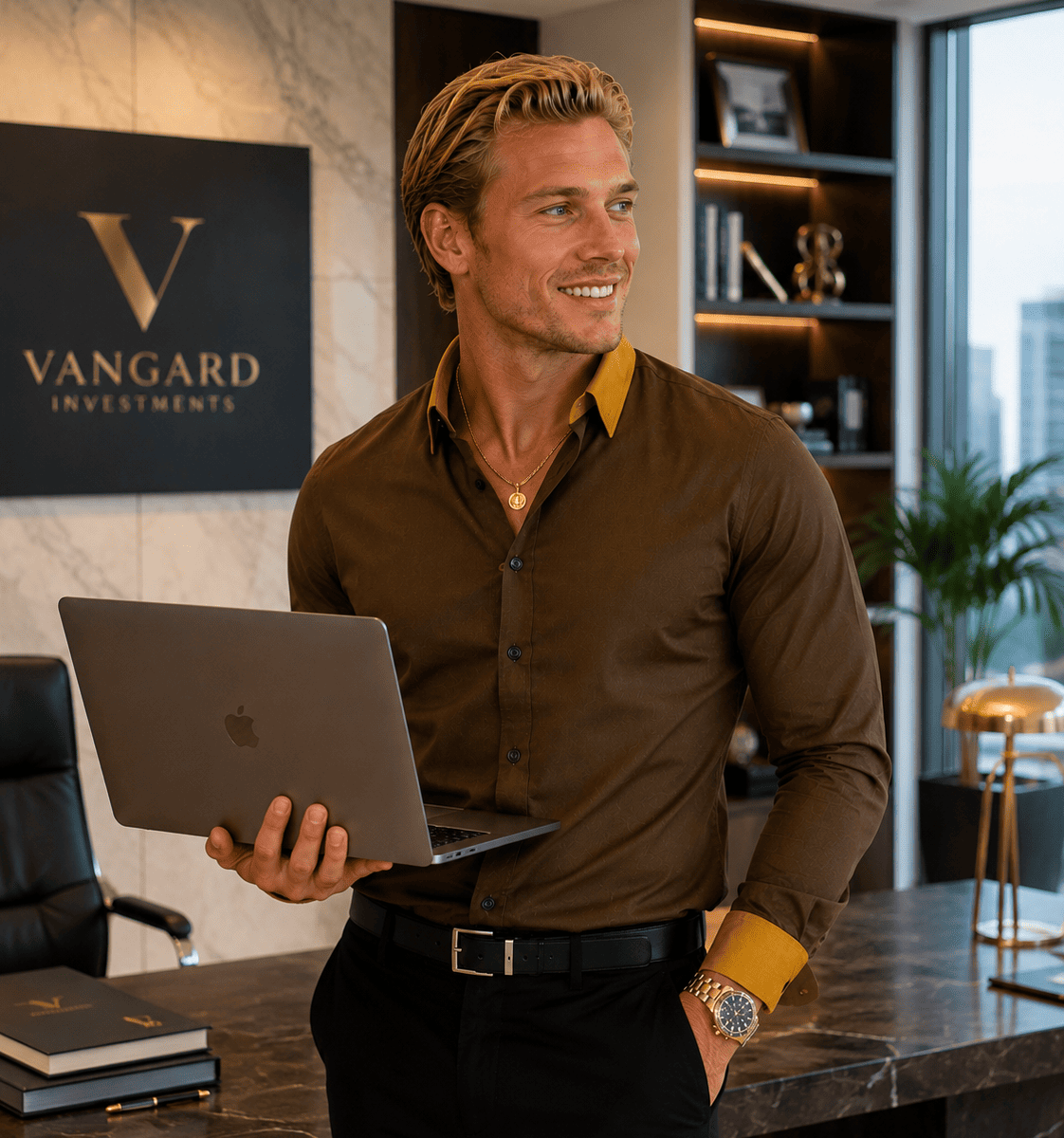 elegant long sleeve brown dress shirt for luxury fashion style