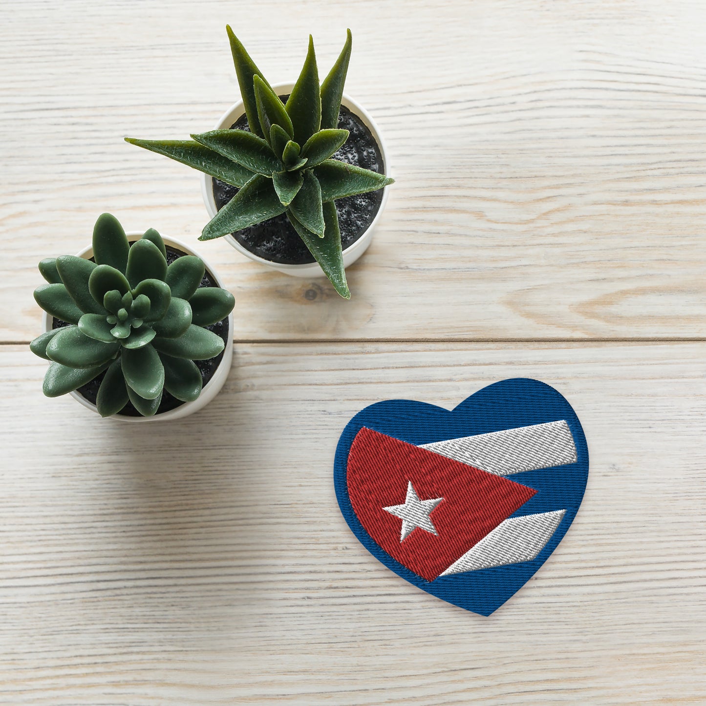 Cuba flag patch with embroidery