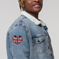 Embroidered Union Jack Patch On A Jacket