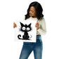 Wunderliche Katzenkunst / Plakatkunst der schwarzen Katze
