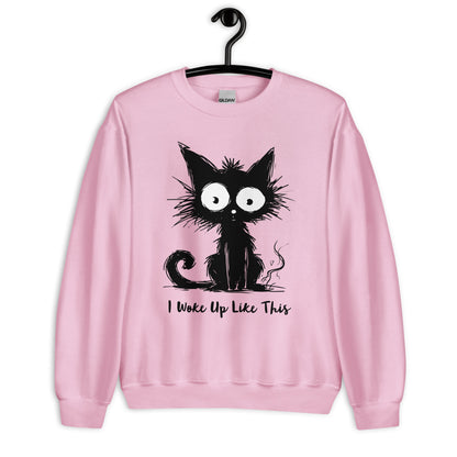 funny cat lover sweater black cat