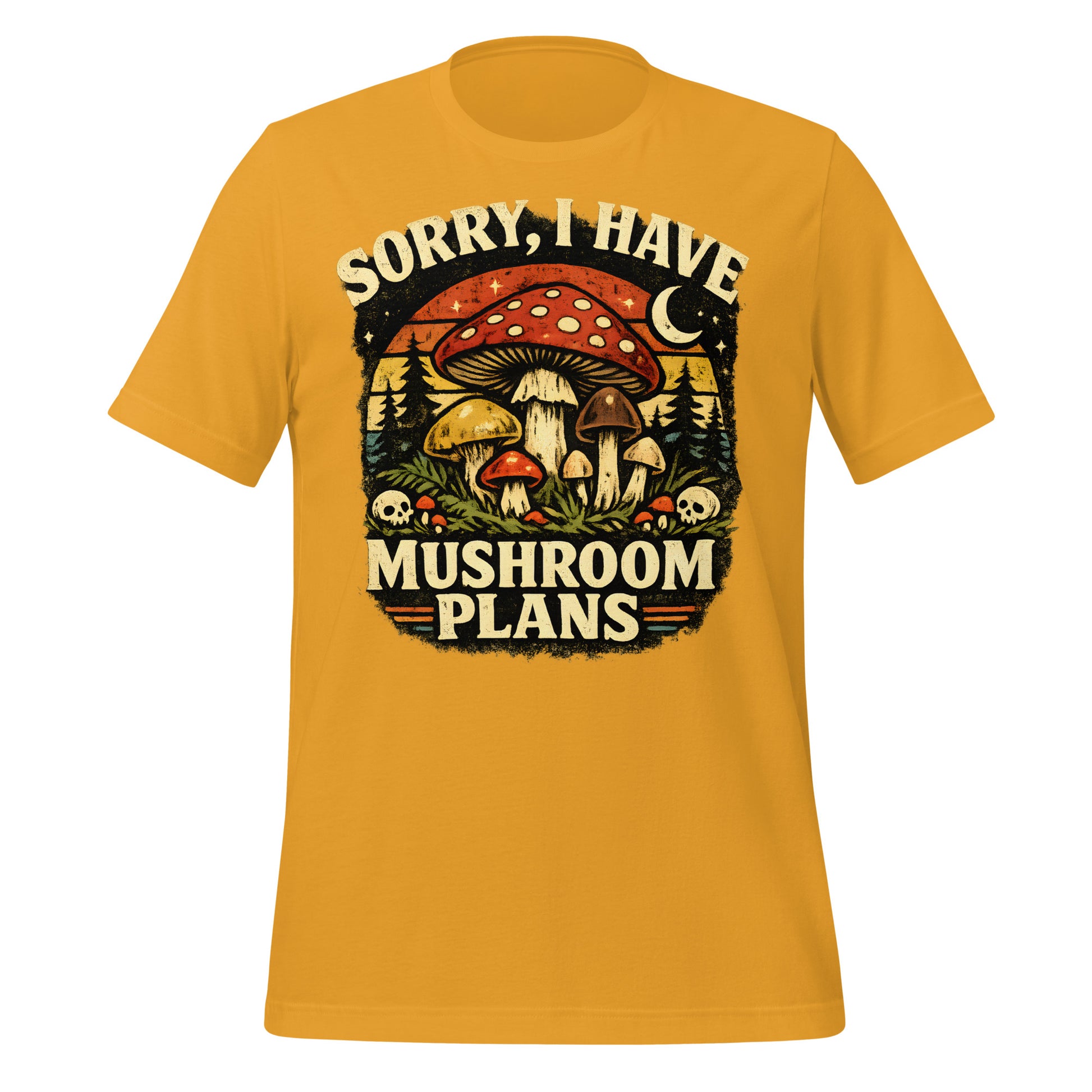 funny nature lover mushroom plans graphic tee