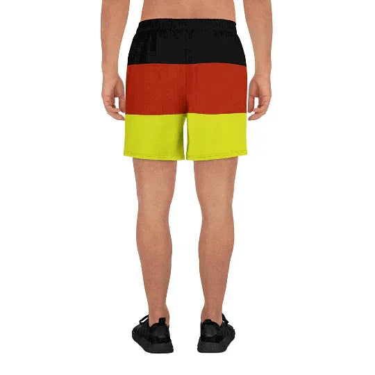 German flag workout shorts for men quick dry performance fit