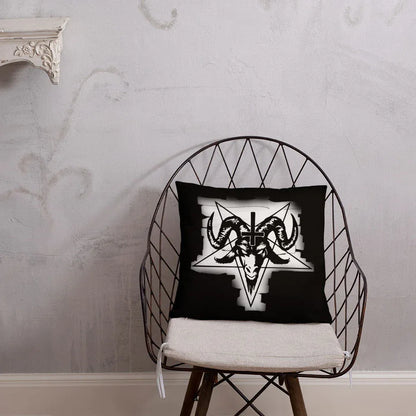 gothic Baphomet cushion