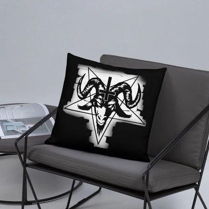 gothic occult throw pillow