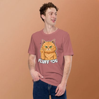 humorous cat flipping off design