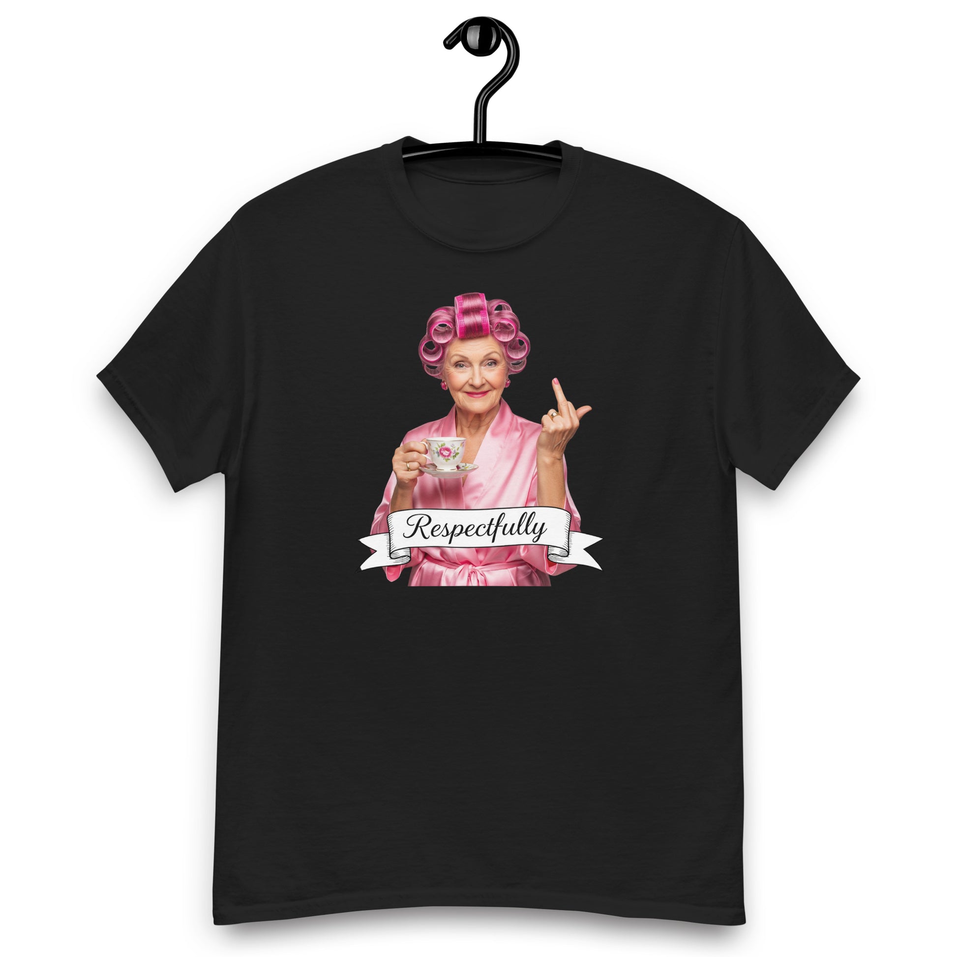 humorous grandma flipping off shirt