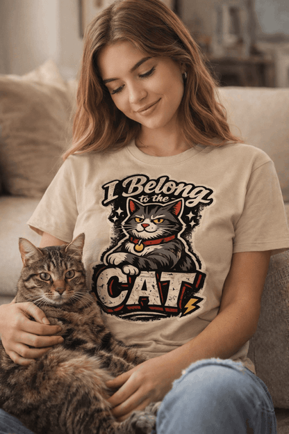 I belong to the cat shirt for cat lovers