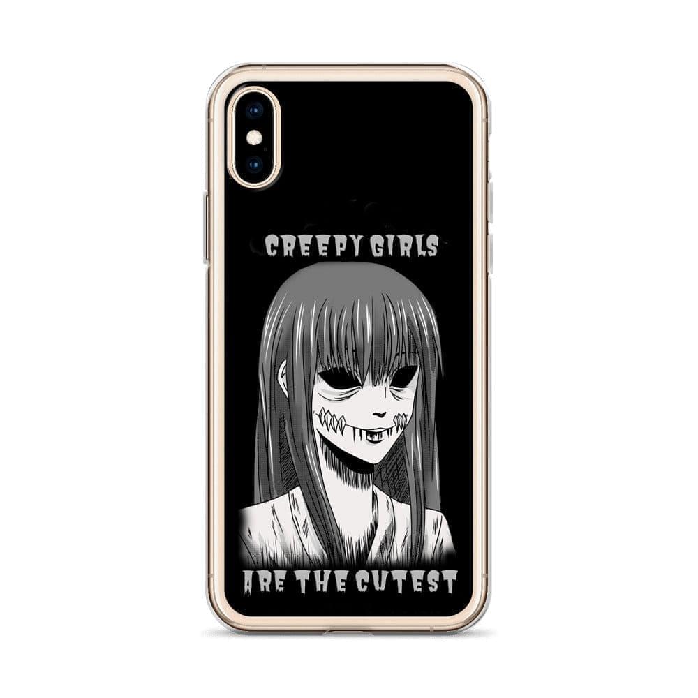 Capa Alt para iPhone / Amante Gótico Suave / Estampa de Garota Assustadora
