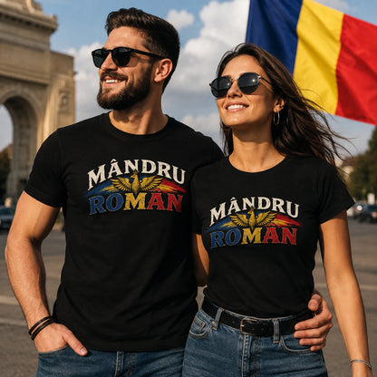 Romania Flag T-shirt Mândru Român