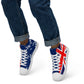 High Top Canvas Sneakers For Men With UK Print
