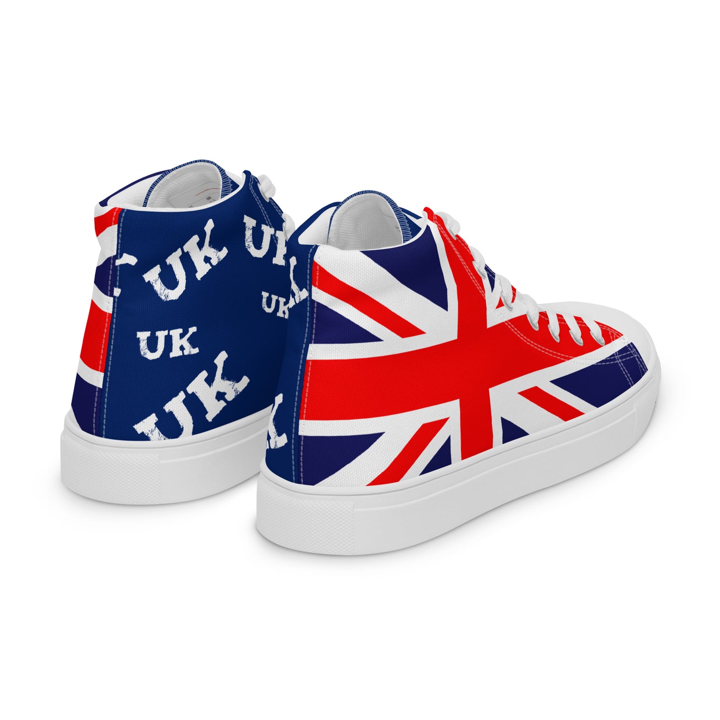 High Top Sneakers For Men With UK Print