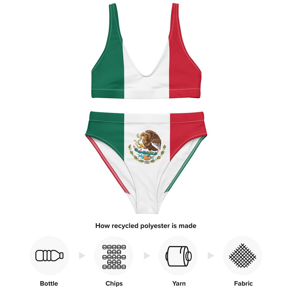 mexican pride bikini with flag design