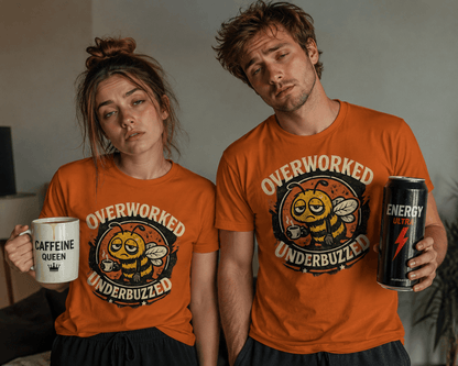 T-shirt Abeille Surmenée Sous-bourdonnement – T-shirt Confort Amusant pour le Quotidien Effréné