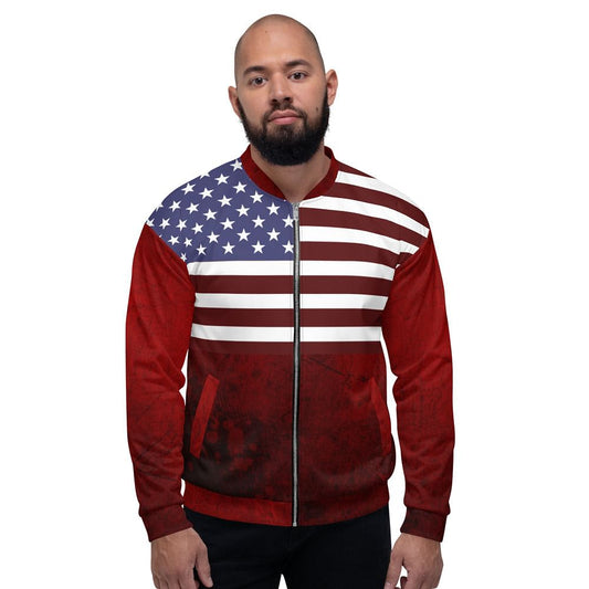 patriotic bomber jacket USA