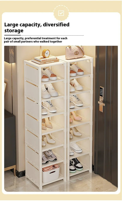 practical-space-saving-white-shoe-rack-design