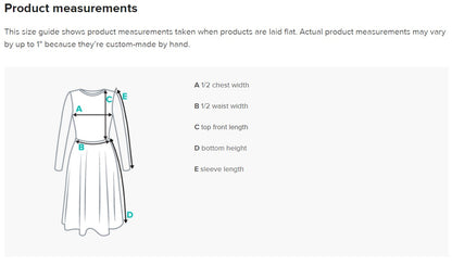Product measurements long sleeve midi dress 