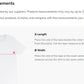 Product Measurements Free Palestine T-shirt / 7 colors / Also Plus Size