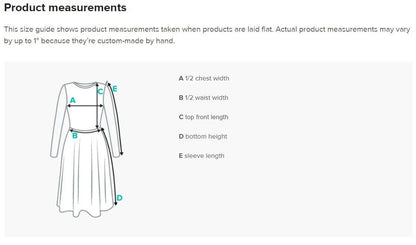 product measurements union flag dress