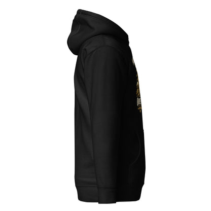side view Unisex Armenia hoodie premium black sweatshirt