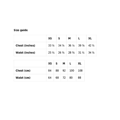 Size guide Cat Crop Top