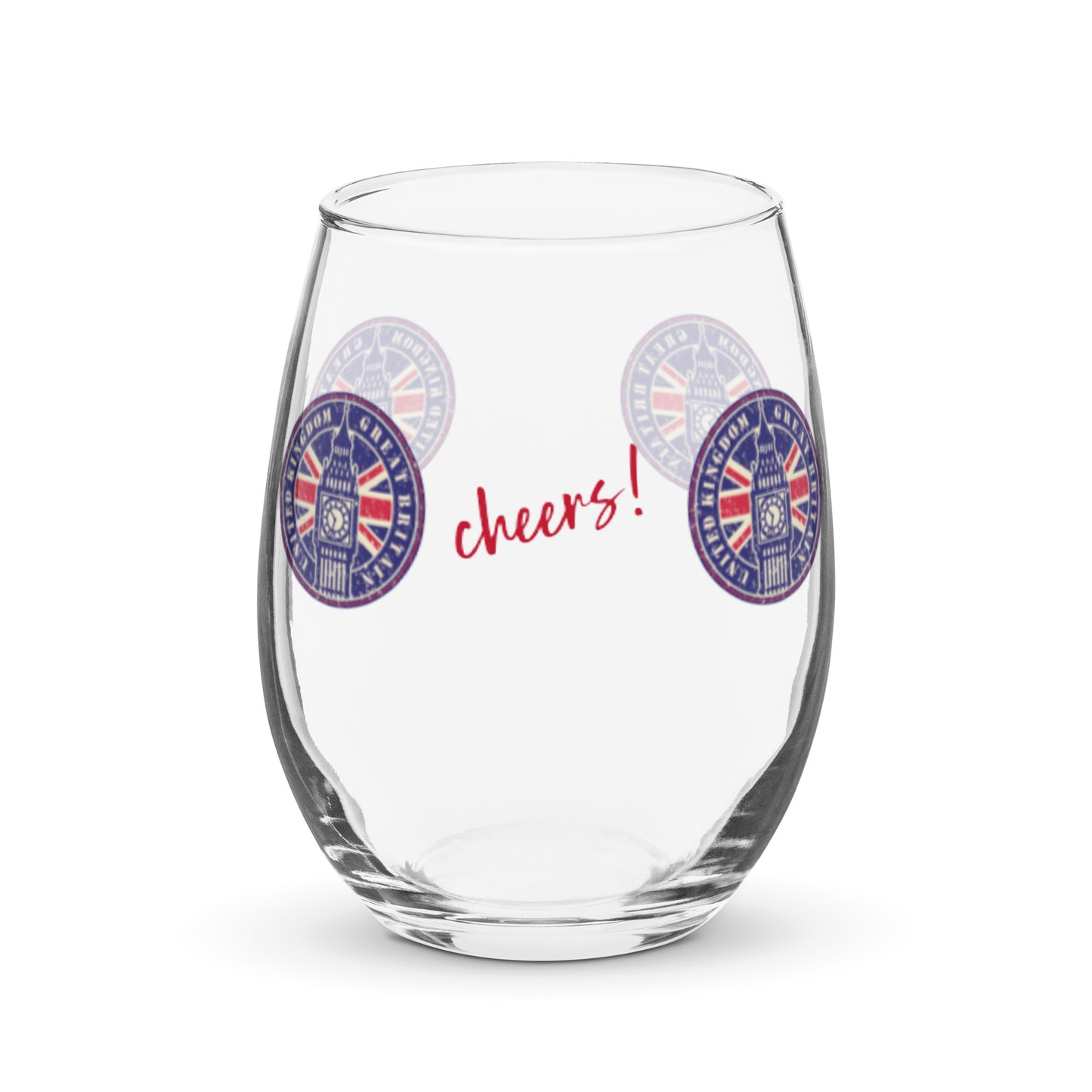 Brits wijnglas met Big Ben Londen