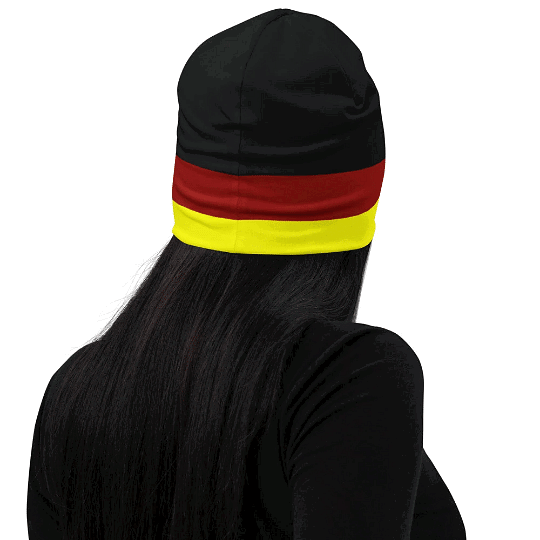stretch Germany flag beanie for cold weather outdoor wear