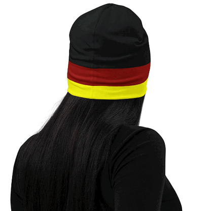 stretch Germany flag beanie for cold weather outdoor wear