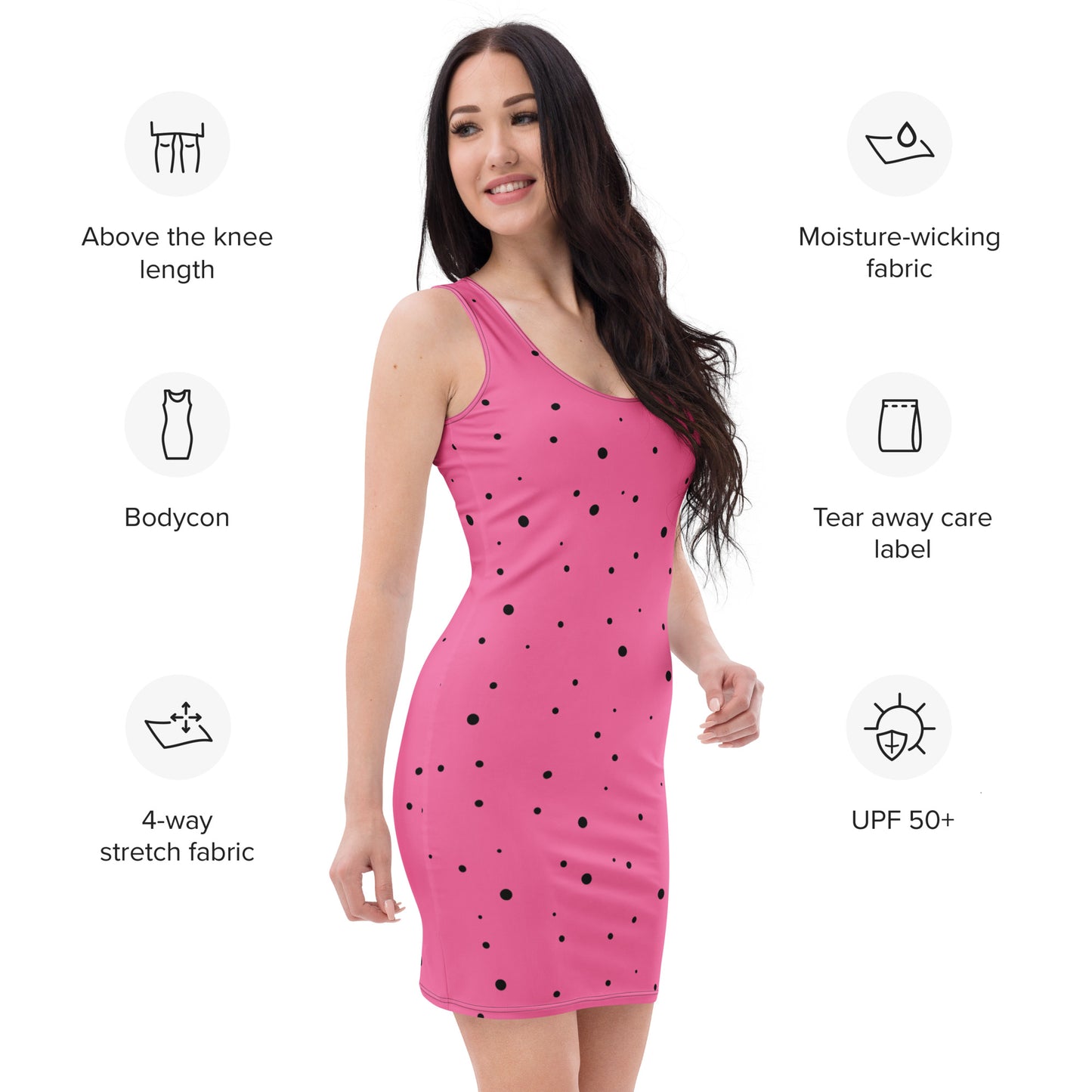 stylish polka dot party dress