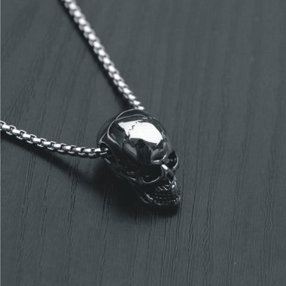 titanium steel skull pendant