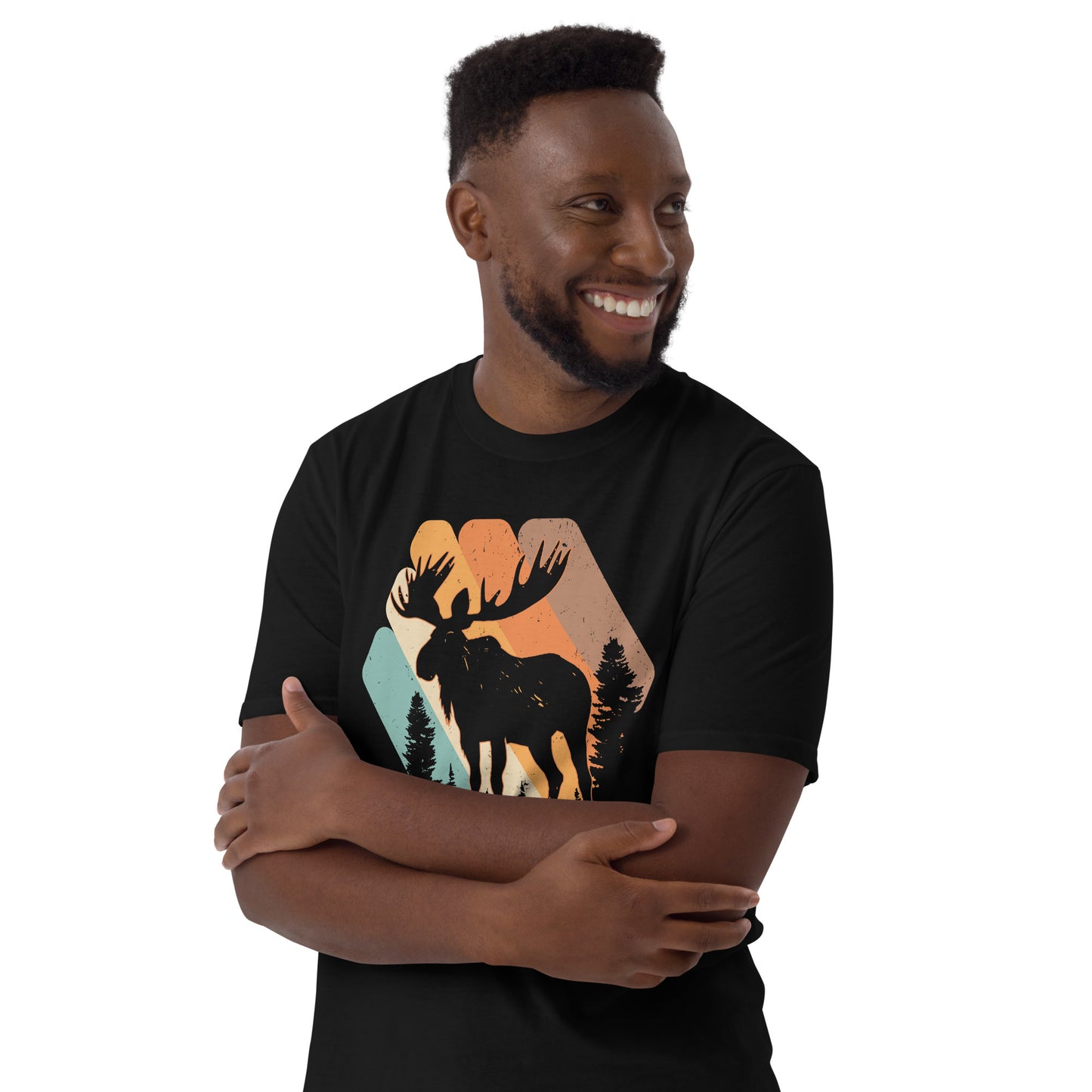 Show Your Canadian Spirit with this Vintage Moose T-Shirt