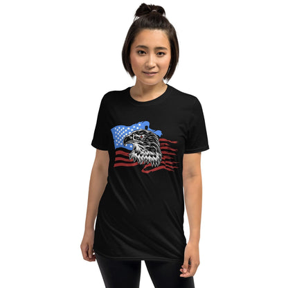 Unisex American Flag Shirt With Eagle