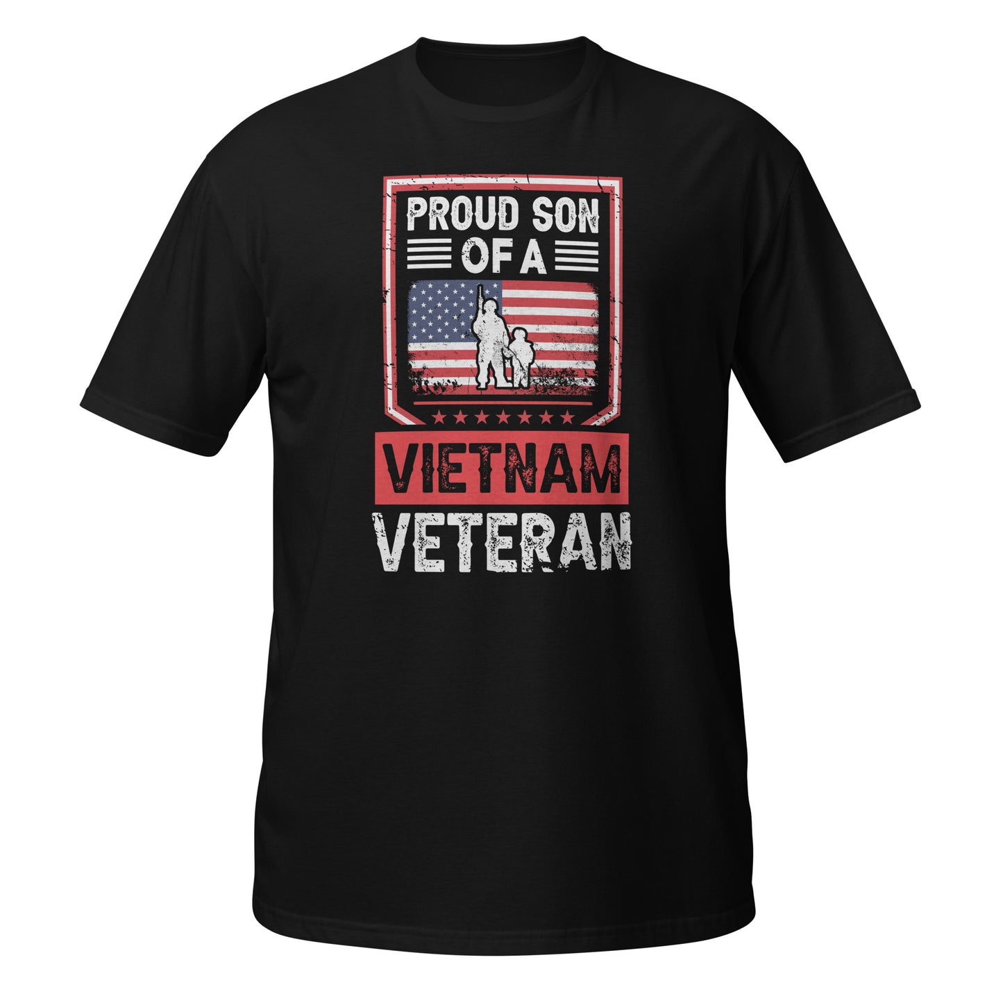 Black Proud Son Of A Vietnam Veteran T-Shirt