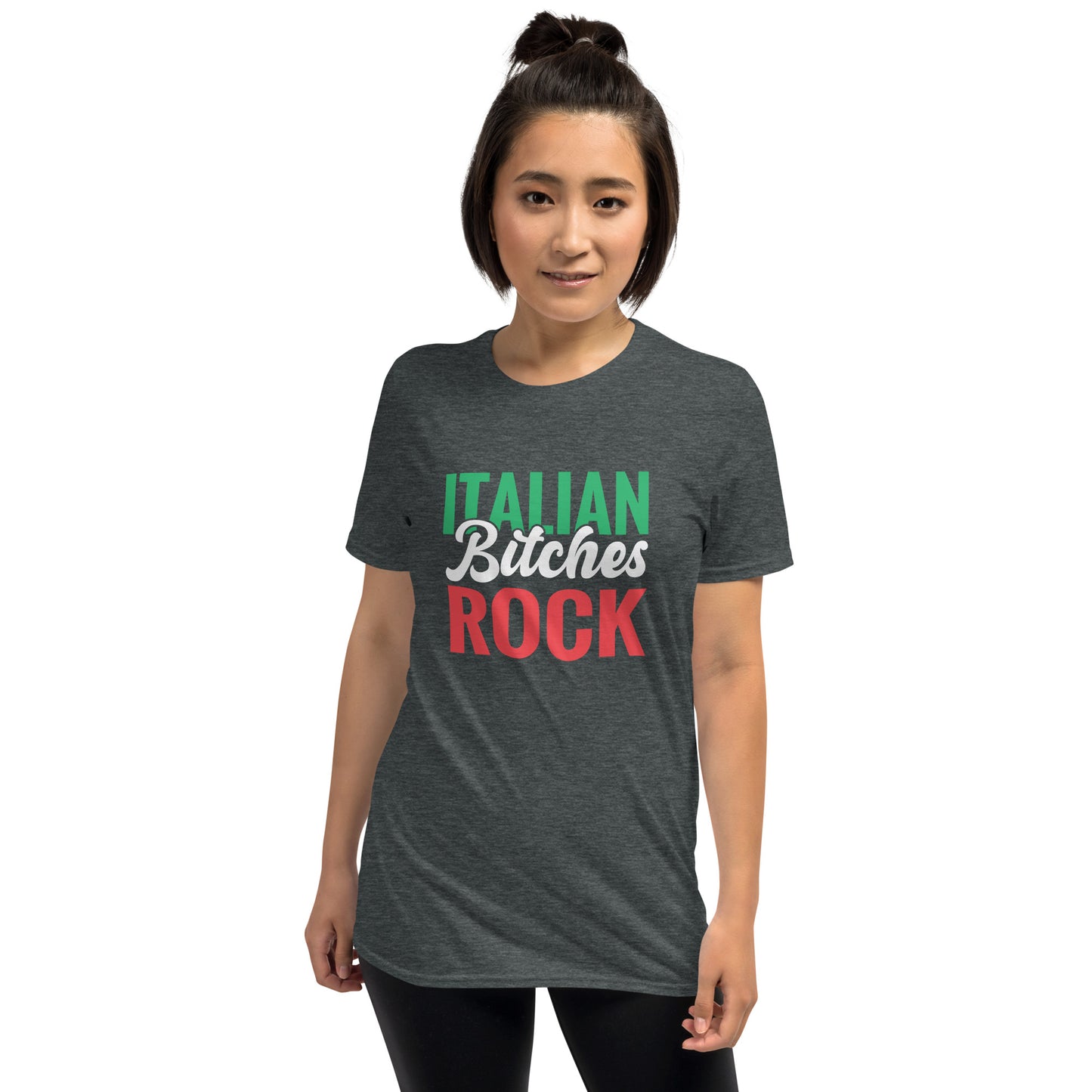 Dark Heather Color Italy Tshirt / Italian Bitches Rock Tshirt