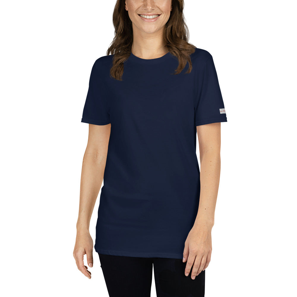 Navy Color Short-Sleeve Unisex Free Tshirt