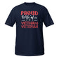 Proud Wife Of A Vietnam Veteran T-Shirt, Navy Color