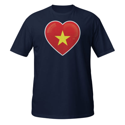 T-Shirt with Vietnamese Red Heart