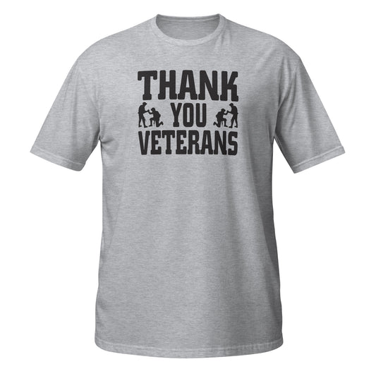 Grey Thank You Veterans T-Shirt