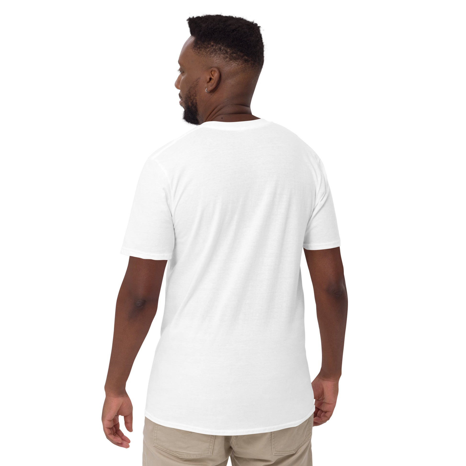 Back Side White T Shirt With American Eagle