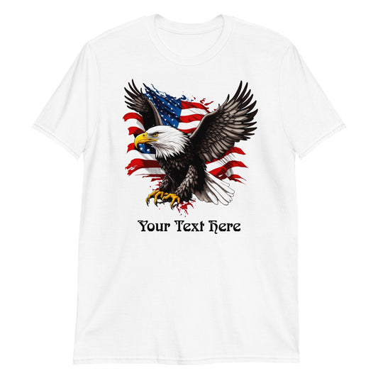 Customizable T Shirt With Eagle Graphic Design