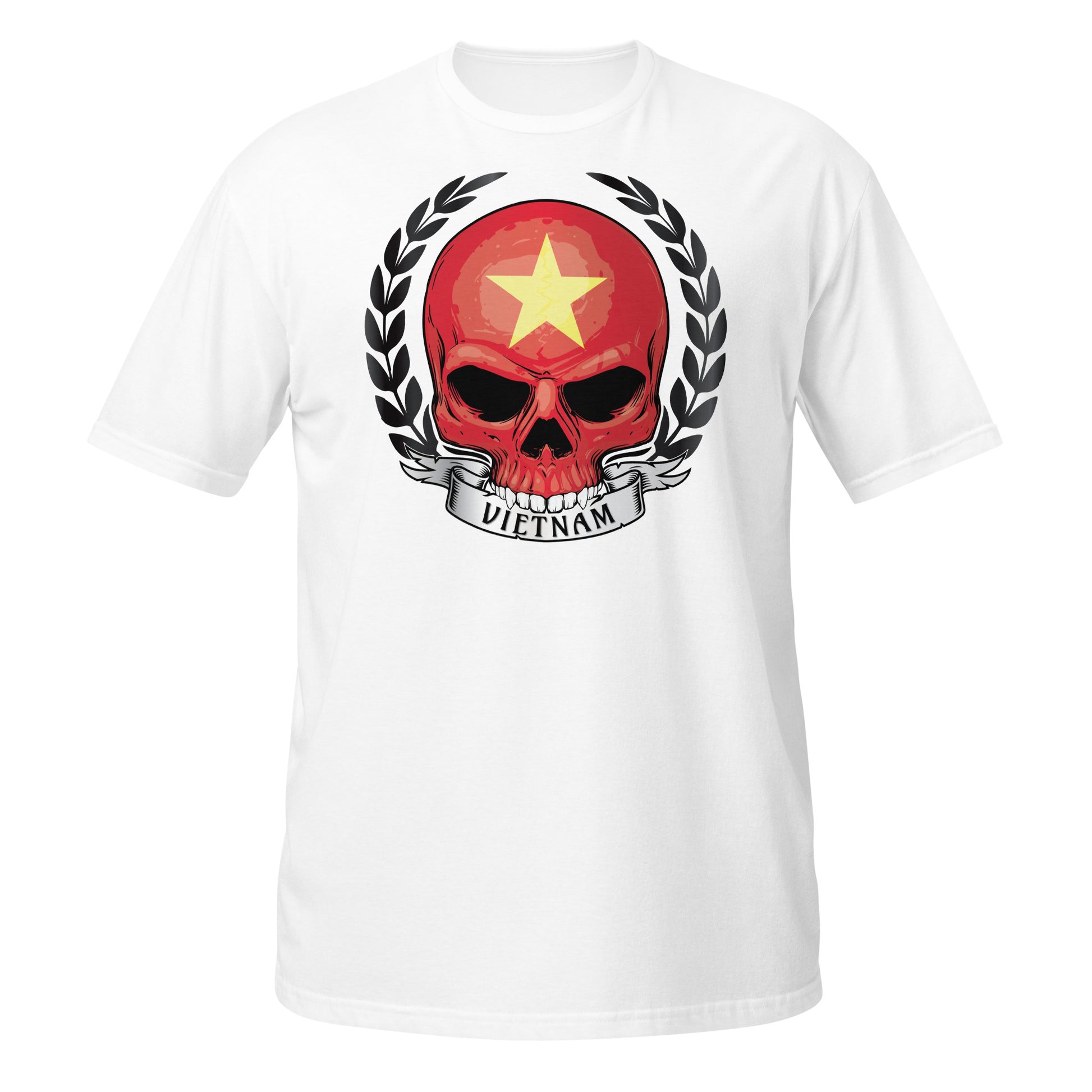 Skull Shirt For Vietnam Lover / Honor Vietnam T-Shirt White Color