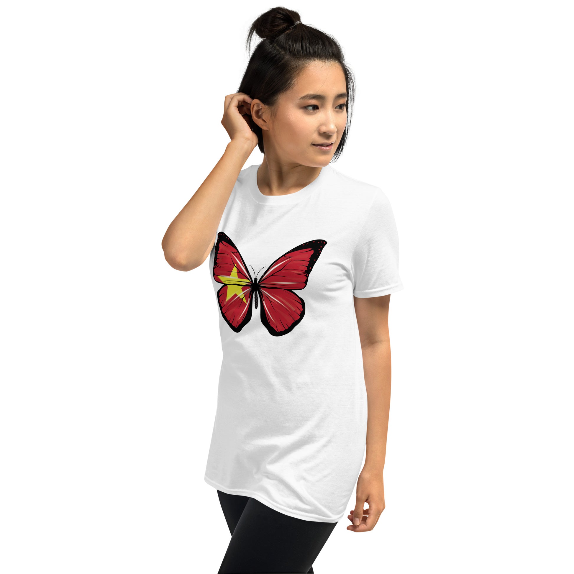 Butterfly print t-shirt inspired by Vietnam