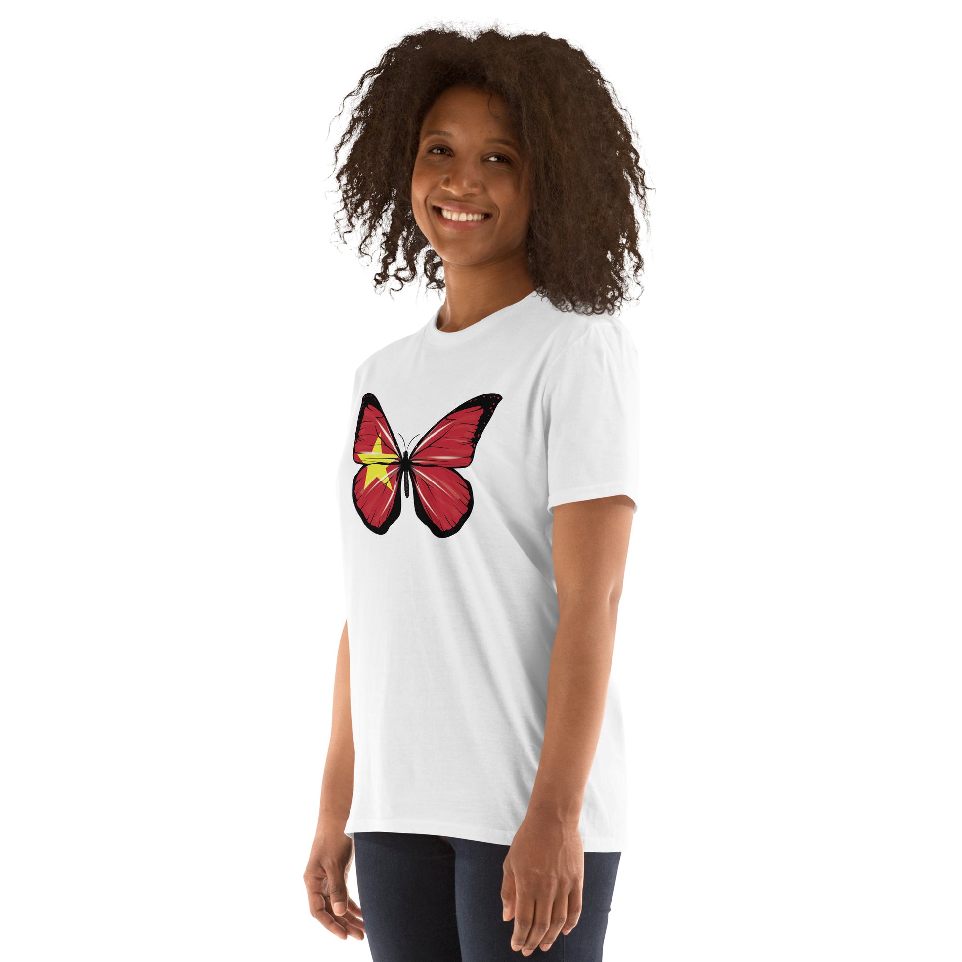 Authentic Vietnamese t-shirt with butterfly