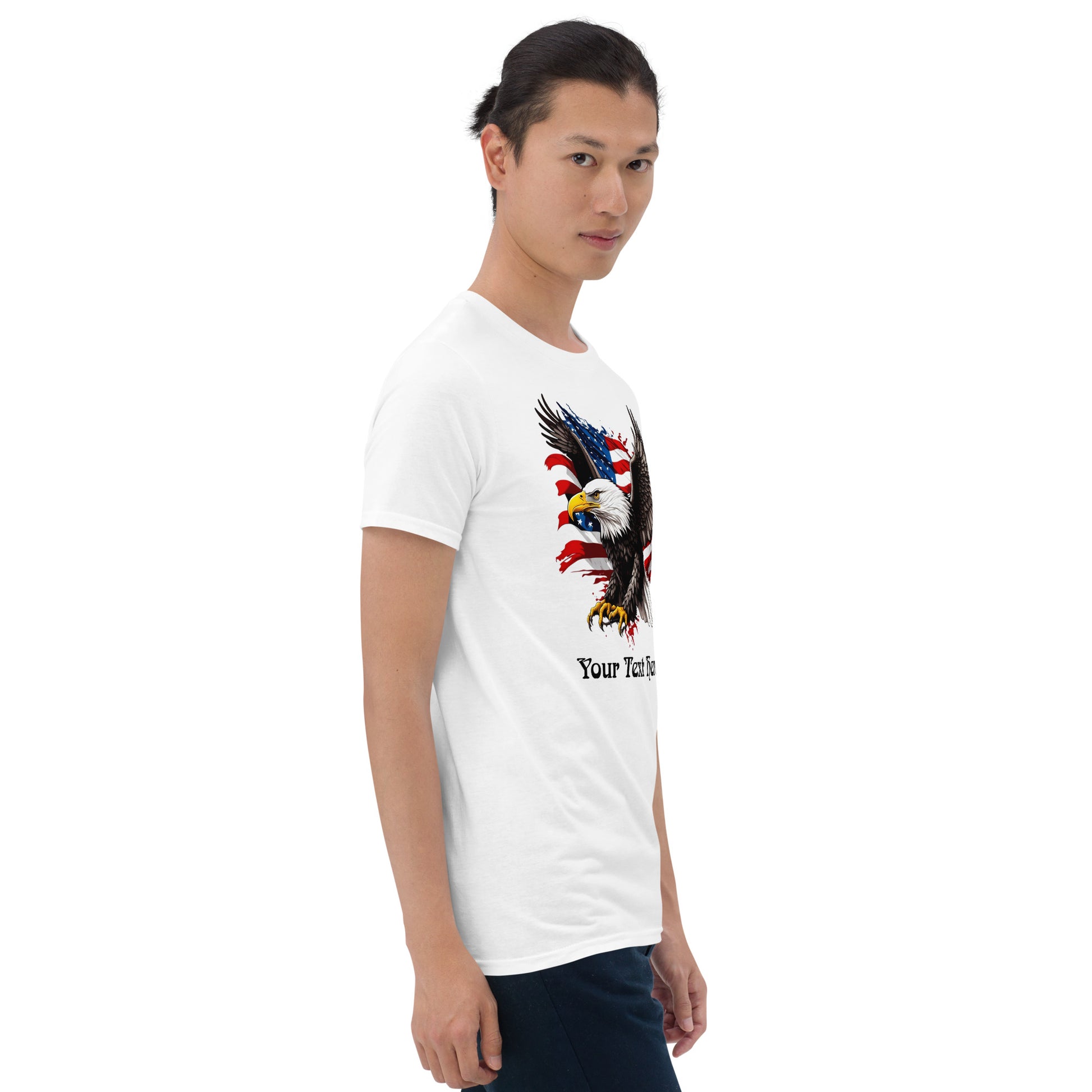 Customizable T Shirt With Eagle Design